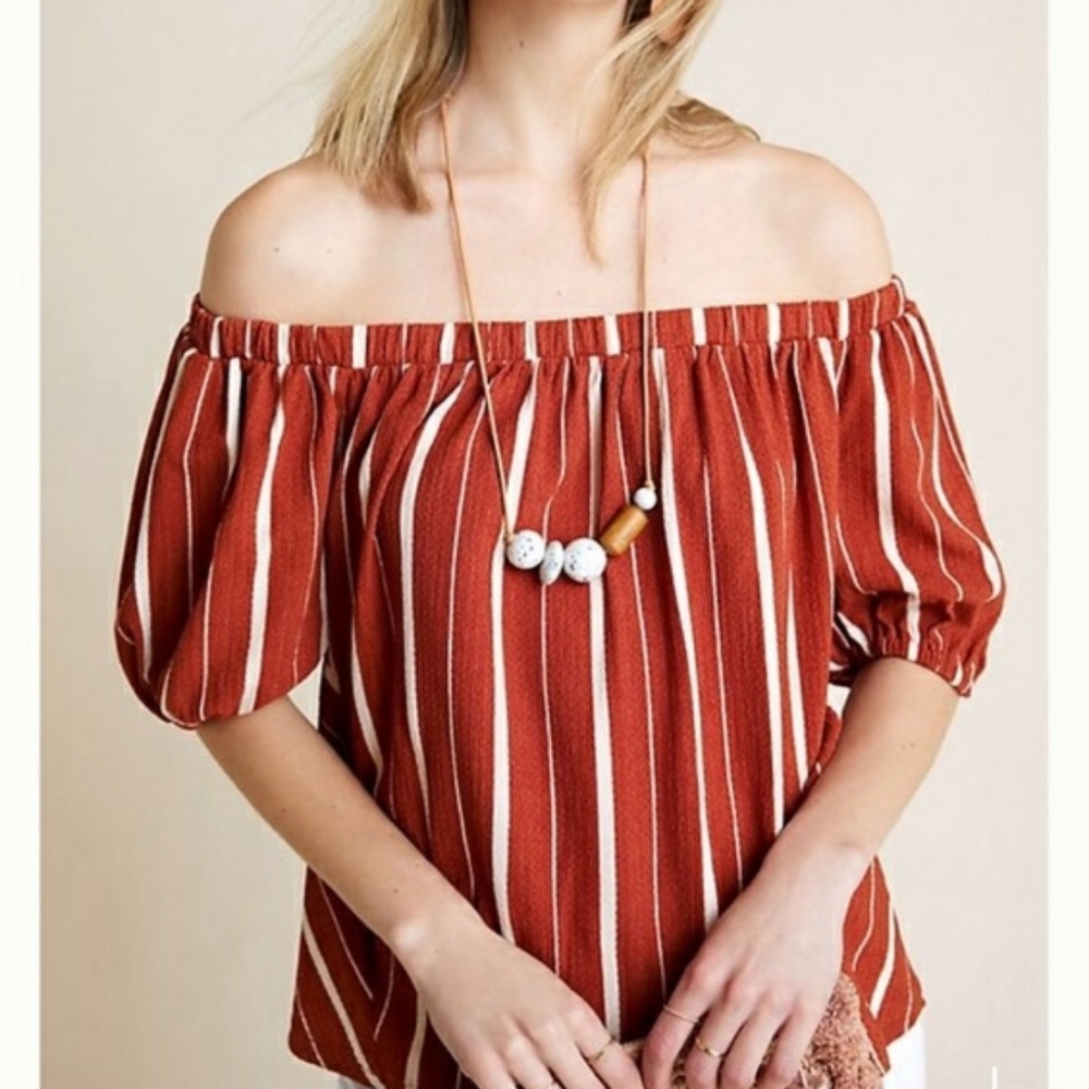 SOLD Anthropologie Off The Shoulder Top